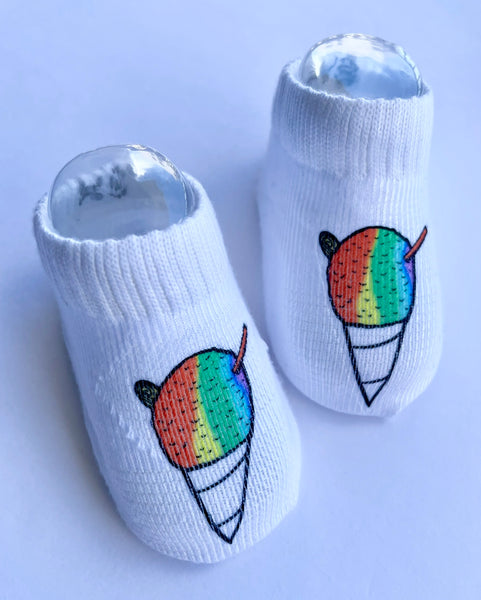 XII The Shave Ice 0-6 month socks