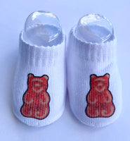 XIII The Li Hing Lemon Peel Gummy Bear 0-6 month socks