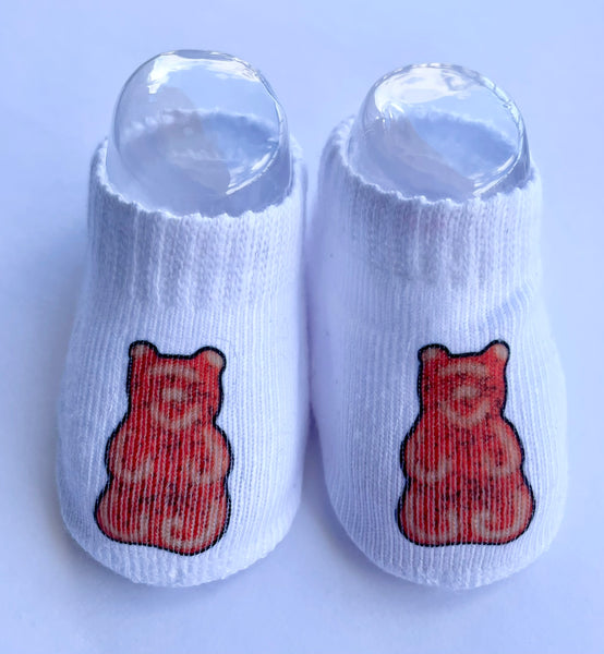 XIII The Li Hing Lemon Peel Gummy Bear 0-6 month socks