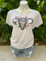 Floral Snake Uterus Shirt