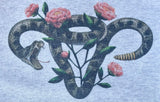 Floral Snake Uterus Shirt